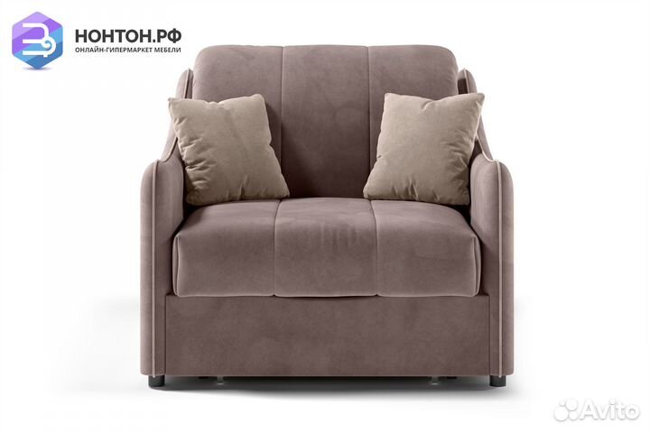 Кресло аккордеон Эско коричневое / бежевое