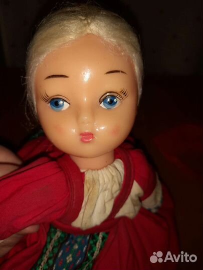 Кукла СССР на чайник. Анюта 33см. Антикварная