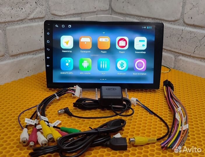 Магнитола андроид 9 дюймов Full HD экран 2гб озу