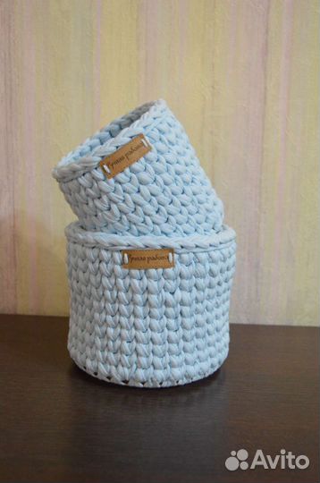 Вязаные корзиночки. Подарок