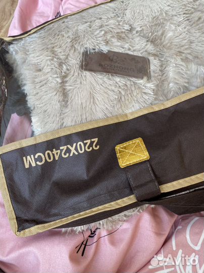 Плед Евро шиншила мягкий пушистый с длинным ворсом