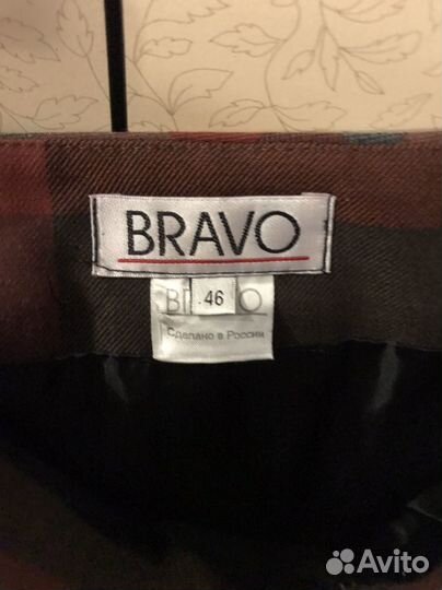 Юбка в складку,клетка