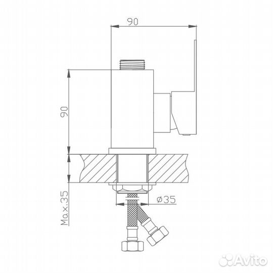 Корпус смесителя Haiba hb73801 Хром