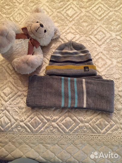 Комплект шапка и шарф для мальчика