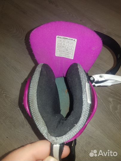 Rollerblade spitfire (раздвижные 33-36,5) +защита