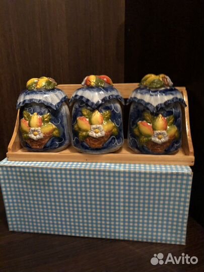 Новый набор посуды Фрукты керамика
