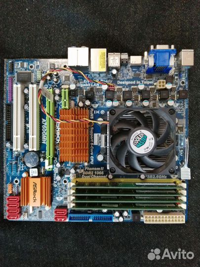 Материнская плата в сборе