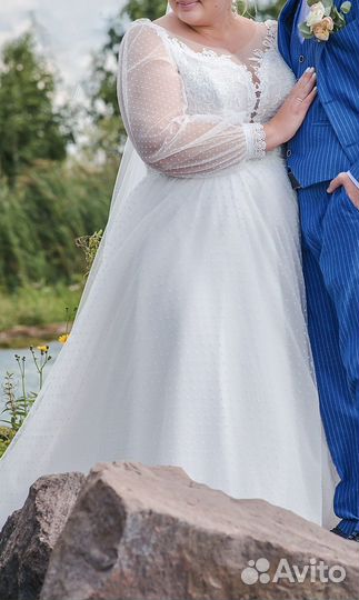 Свадебное платье большого размера