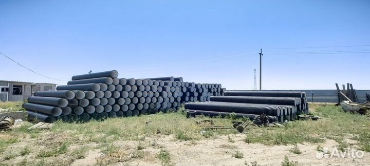 Труба пэ SN8 500 (6м) с прив. раструб