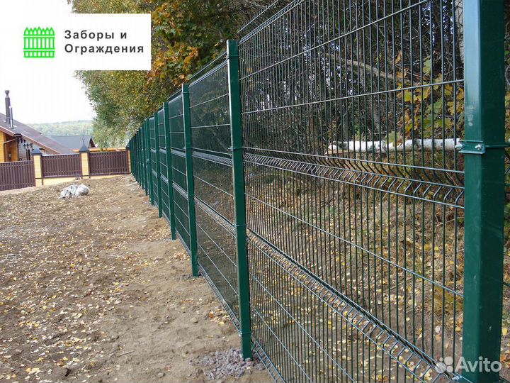 3D забор/ 3D ограждения (Панель 2430х2530 ф5 Zn)