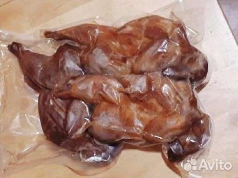 Перепела горячего копчения