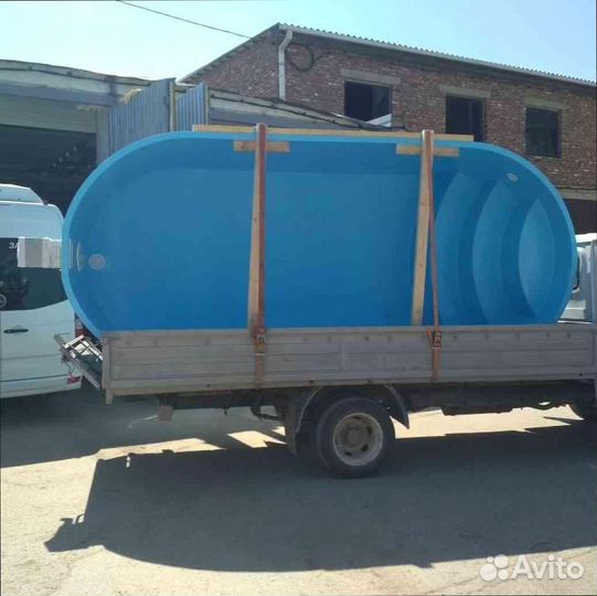 Пластиковый овальный бассейн доставка по россии