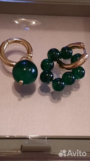 Серьги, кольца бижутерия разные