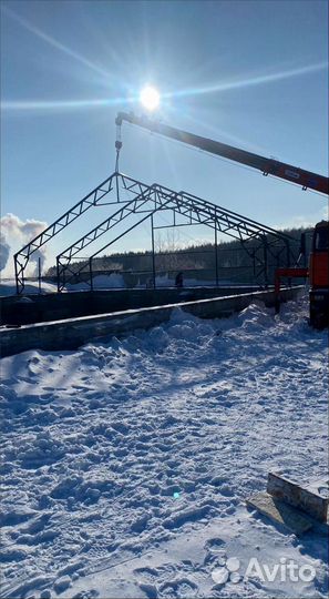 Тентовый сборно-разборный ангар 10х21х3