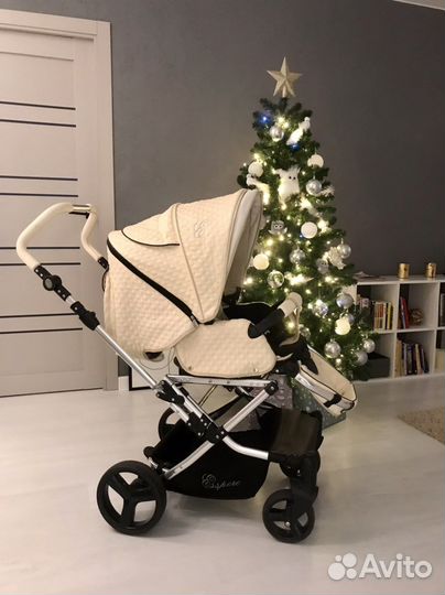 Красивая кожаная коляска Esspero