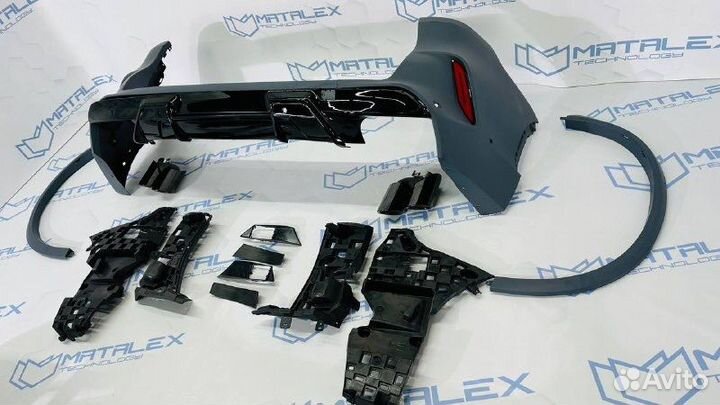 Задний бампер с расширением BMW X5 G05 в стиле X5M