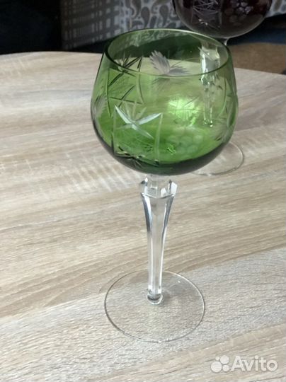 Бокалы цветной хрусталь Германия