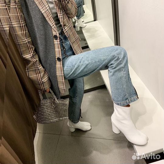 Ботильоны на каблуке Maison Margiela Tabi type