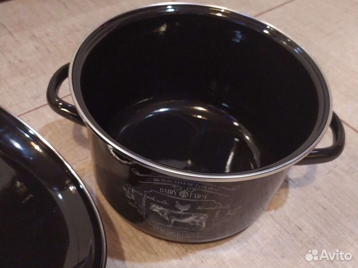 Кастрюля новая 4л Ранчо эмалированная с доставкой