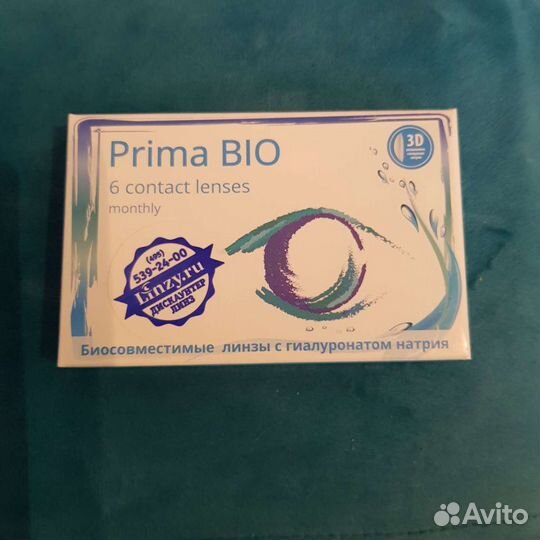 OKVision Линзы Prima BIO -1.75/8.8 Новые