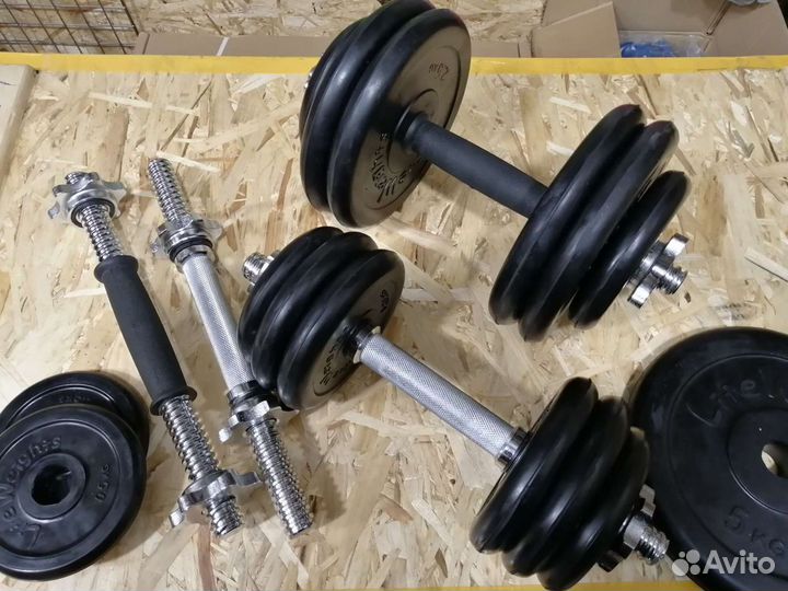Гантели / штанги разборные обрезиненные