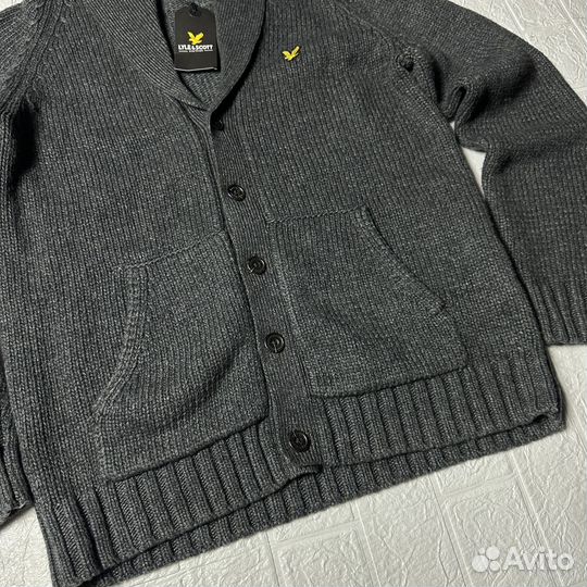 Шерстяной кардиган Lyle & Scott M оригинал новый
