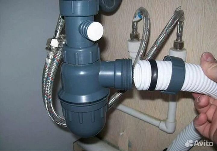 Устранение засоров любой сложности. Сантехник