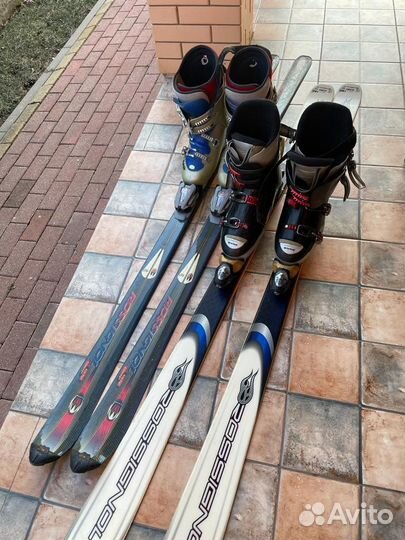 Горные лыжи и лыжные ботинки 43 размер