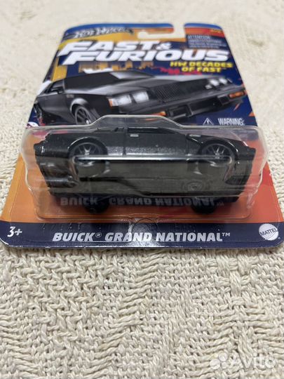 Hot wheels fast and furious buick grand national