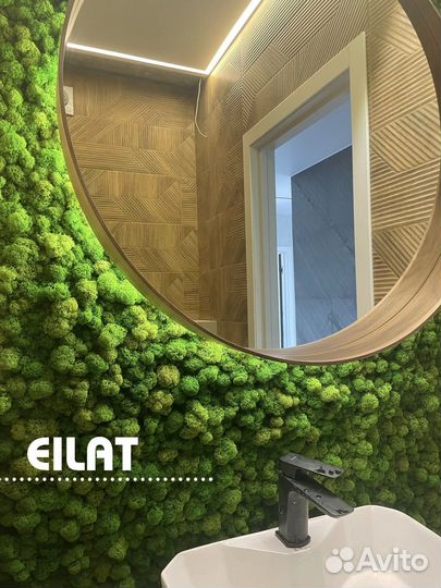 Мох Зеркало Декор для ванной комнаты