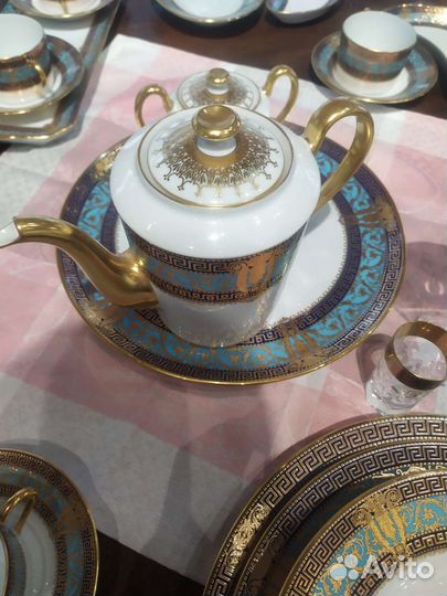 Столовый сервиз фарфор новый 24 карат