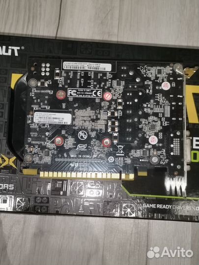 Видеокарта Nvidia Geforce GTX 1050 ti 4GB Palit