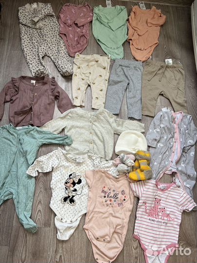 Детские вещи пакетом на девочку 68