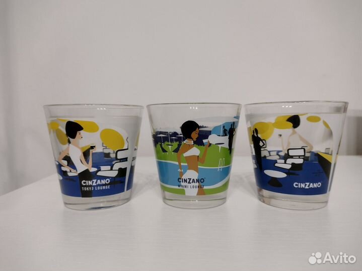 Стаканы для виски, Cinzano, Baileys стекло