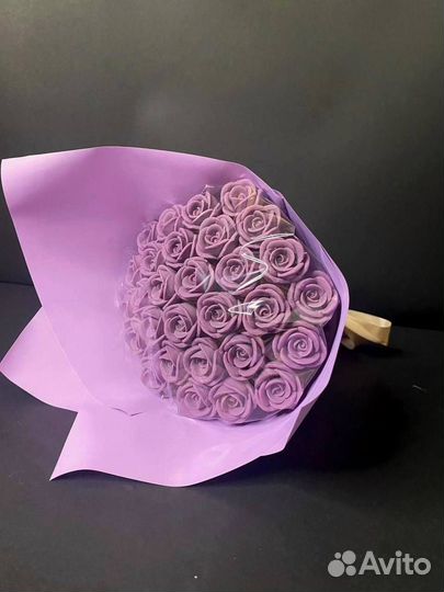 Букет - 29 Роз из Белого Шоколада