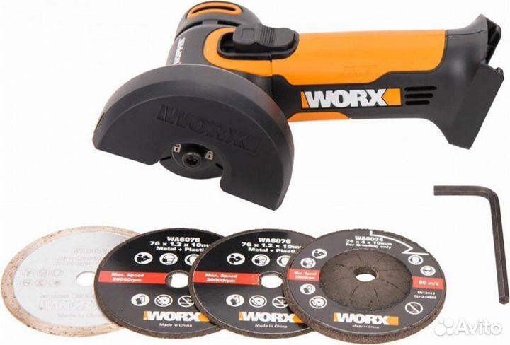 Угловая шлифмашина аккум Worx WX801.9