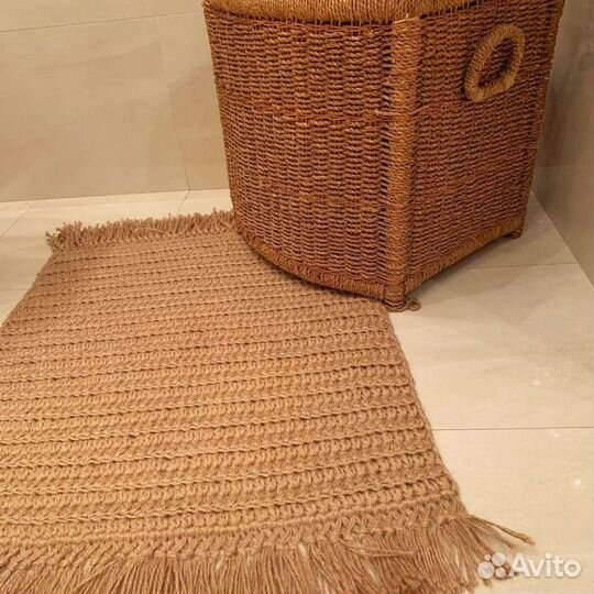 Джутовый ковер для ванной, спальни, кухни на заказ