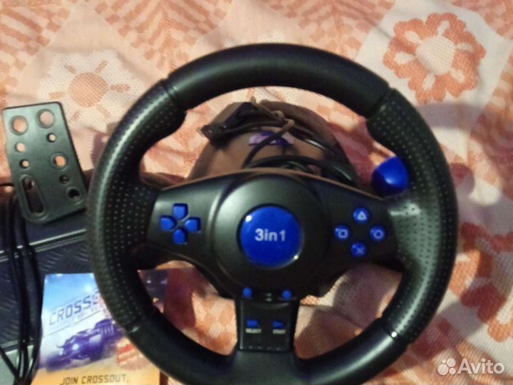 Игровой руль с коробкой передач