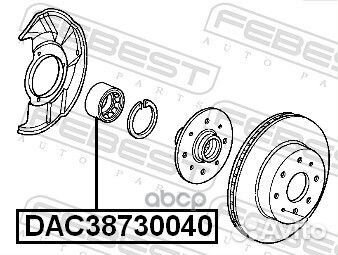 Подшипник ступицы передний honda Civic 95-01/CR