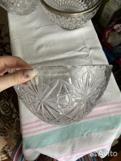 Хрустальный салатник СССР