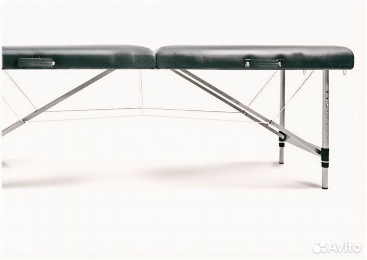 Массажный стол складной Aluminium Черный
