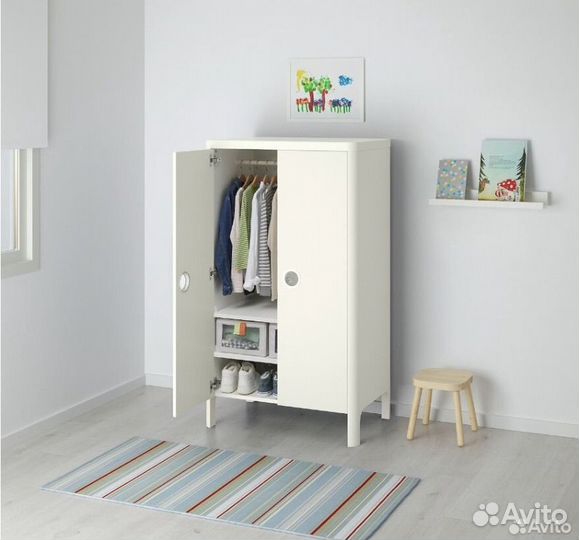 Шкаф IKEA белый детский