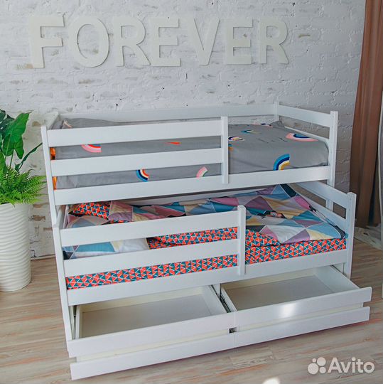 Двухъярусная кровать умка 2 береза