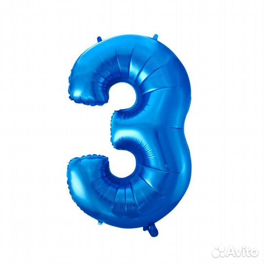 Шары цифры фольгированные с гелием и воздухом