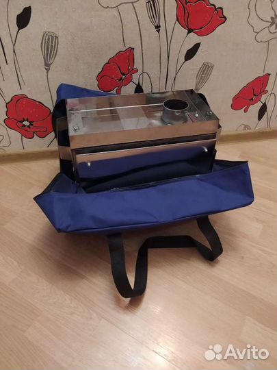 Печь в палатку мобильную Баню с трубами