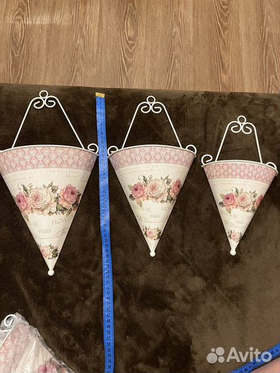 Кашпо набор металл на стену цена за комплект