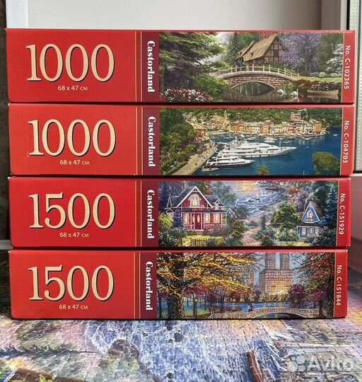 Пазлы Castorland 1000, 1500 деталей