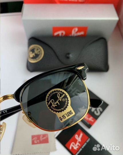 Очки ray ban clubmaster глянцевые