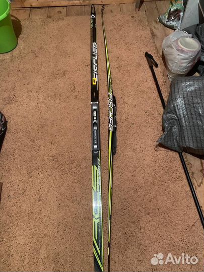 Лыжи беговые fisher rcs carbon lite