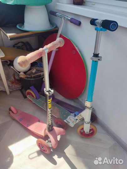 Самокат детский трехколесный трюковой и большой